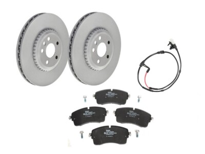 FRONT BRAKE DISCS +  PAD SET LR164029 LR161912 FITS NEW EVOQUE/DISCO SPORT 2019-