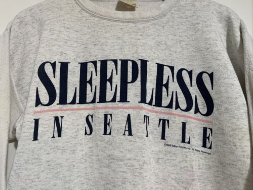 Sleepless-In-Seattle VTG Movie Shirt Womens One Single-Stitch Crewneck pajama 93 - Picture 3 of 19