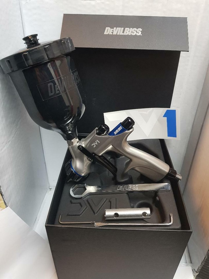 DeVilbiss DV1 1.3MM B1 Primer Spray Gun 600ML Cup HVLP Tool Car Spray