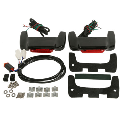 Hard Saddlebags Lid LED Spoiler Kit For Harley Touring Road King Glide 93-13