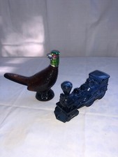 Vintage Wild Country Train & Pheasant Shaped Bottles Avon Aftershave - Empty