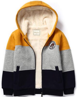 Bumeex Kids Boy's Girl's Sherpa Fleece Lined Jacket Select Size