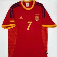 Raul #7 Spain 2002/2003/2004 Home ORIGINAL Adidas VTG Rare Soccer Jersey (S)