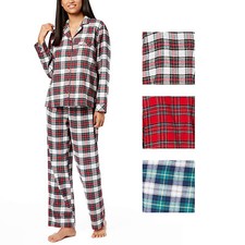 Family PJs Womens's Button Down 2 Piece Holiday Pajama Set