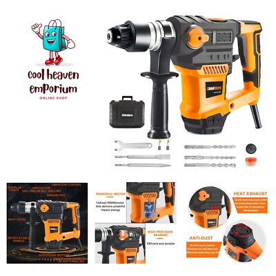 Taladro Dewalt ENEACRO 1-14 Inch SDS-Plus 13 Amp Rotary Hammer