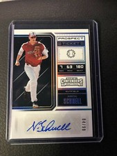 Nick Schnell 2018 Panini Contenders Draft Picks Prospect Ticket RC Auto 04/99