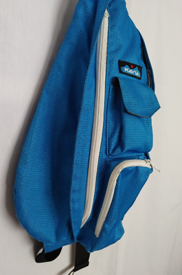 Kavu Rope Sling Bag Water Resistant Polyester Blue White Dot  display picture 3