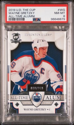 2019 UD The Cup All-Time Alum ATA-WG Wayne Gretzky /249 PSA 8