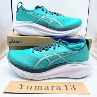 Asics Gel-Nimbus 27 Wave Teal Saxon Green 1011B958-400 Men's Size