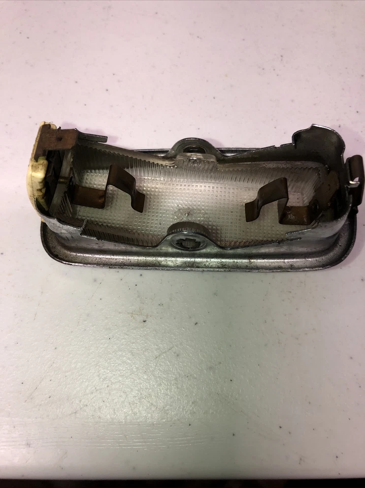 Светильник для салона Porsche 356 C 911 912 64-78 Hella хороший хром и патина оригинал - Изображение 3 из 4