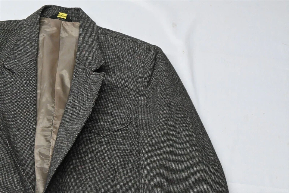 Abrigo deportivo blazer Wrangler 42R marrón a cuadros tweed yugo occidental hecho en EE. UU. Foto 2 de 4
