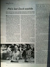 1973 STEVE PREFONTAINE LAST OREGON DUCK RACE 5-25 Sports Illustrated EXCELLENT