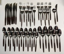 Interpur INR2 Stainless Flatware Brown Handle Canoe Japan MCM – Choice