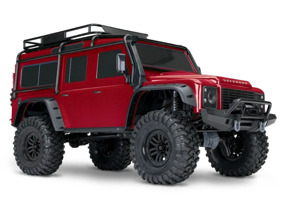 Traxxas TRX-4 Land Rover Defender Rouge + 3000 MAH Lipo Batterie + Usb-C - Photo 4/4