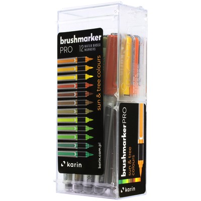 KARIN Brushmarker PRO Set - Sun & Tree Colours (Pack of 12) - NEW