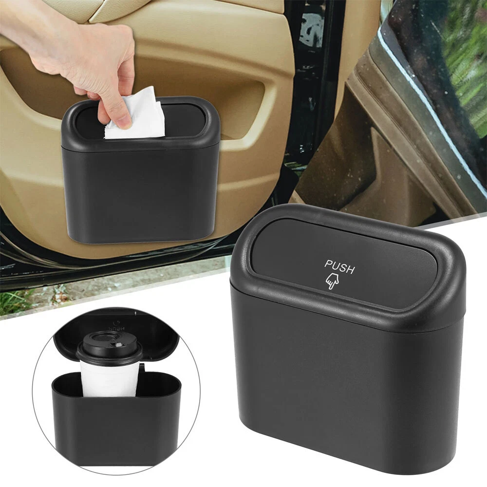 Black Puff'nStuff Car and Auto Hanging Car Trash Bag and Tissue Seatback  Organizer