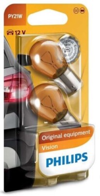 Glühlampe Sekundär PHILIPS PY21W Premium 12V/21W, 2 Stück [R]