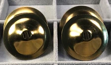 Finger cymbals vtg brass zils set of 4 sz 2.5" two slot new old stock