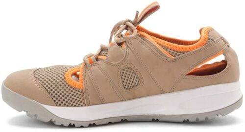 Propet Women's Adventure Sneaker Walking Shoes, W7101, Taupe/Orange ( 7 Narrow ) - Picture 2 of 6