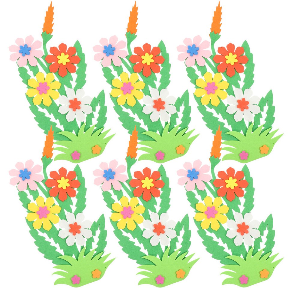 4 Bags Flower Stickers Chalkboard for Kids Crafts Wall Creative