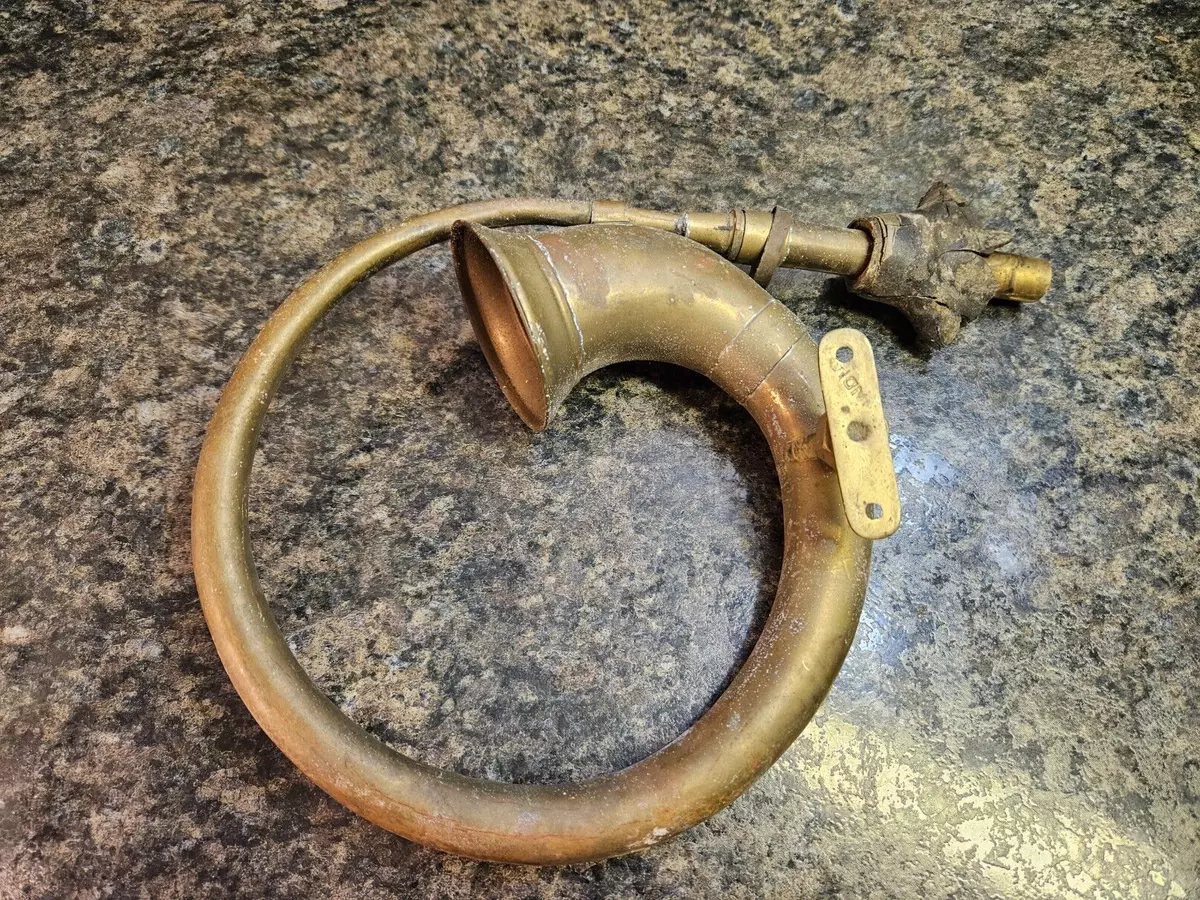 Vintage Brass Car Horn with Mounting Bracket Made in India eBay