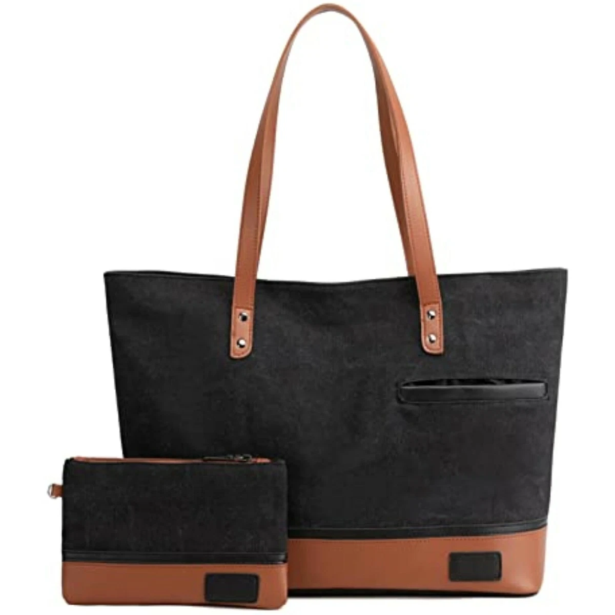Women Laptop Tote Bag for Work College 15.6 Handbag Shoulder Bag