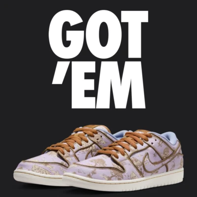 Nike SB Dunk Low Pro Premium "Toile". Size 44.5 (FR) - 10.5 (MN US). - Photo 1/4