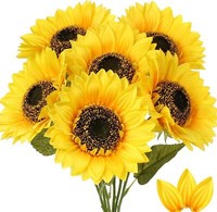 KüNstliche Sonnenblumen 83Cm Groß Deko Seidenblumen Hochzeit Party