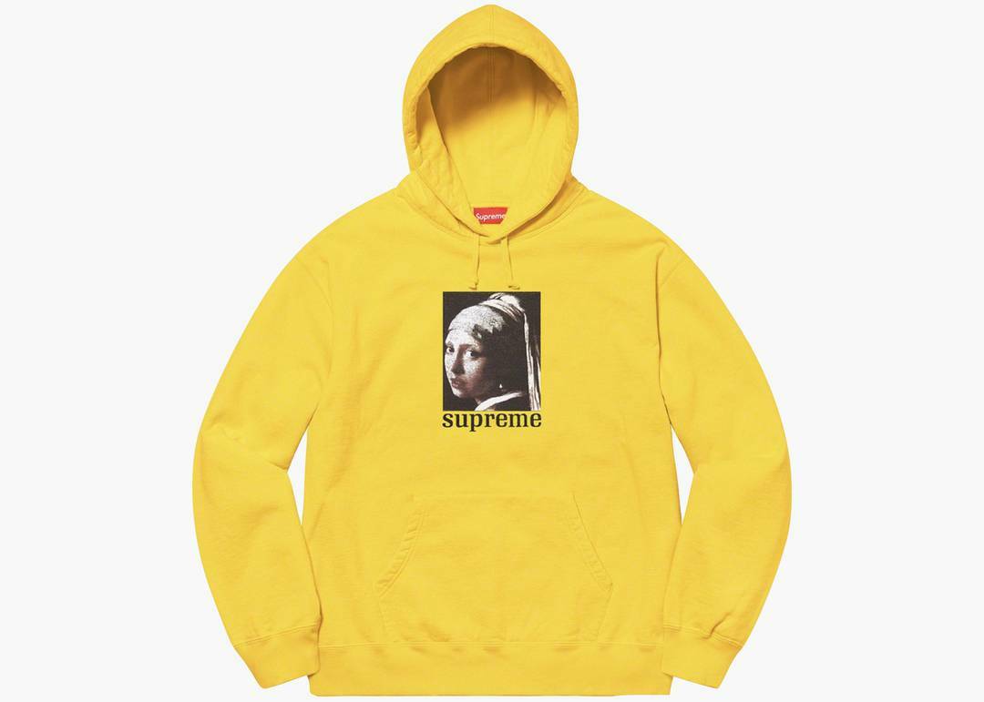Supreme Pearl Hooded Sweatshirt-Lemon Sz Medium