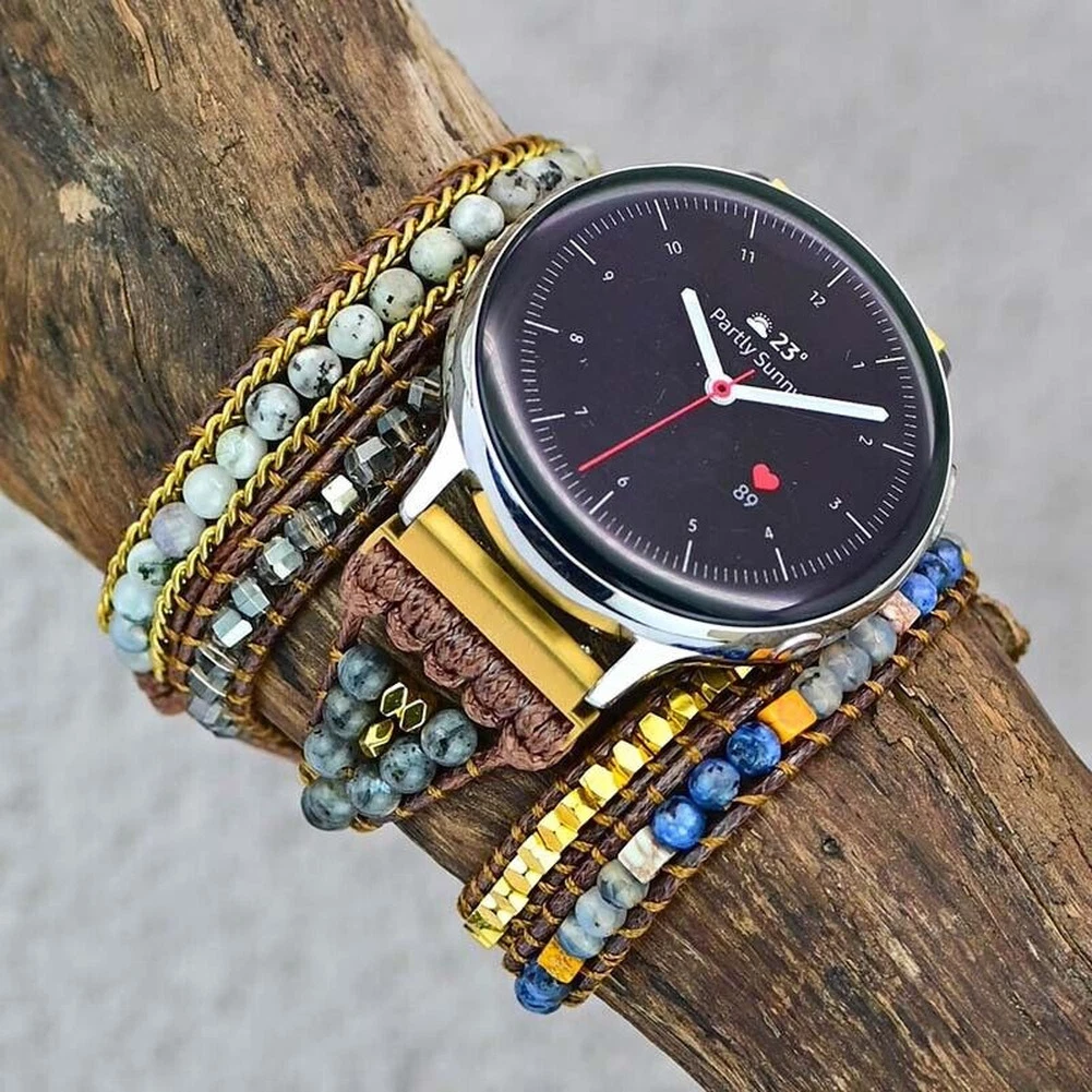 20mm Boho Watch Band Strap for Samsung Galaxy Watch 3 41mm 42mm Active 2  40/44mm