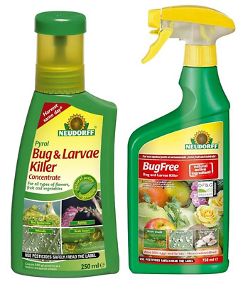 Neudorff Bug And Larvae Killer Bugfree Concentrate 250ml & Ready To Use ...