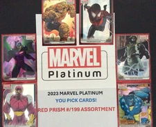 2023 Marvel Platinum YOU PICK!  RED PRISM Cards  #/199 Large Selection