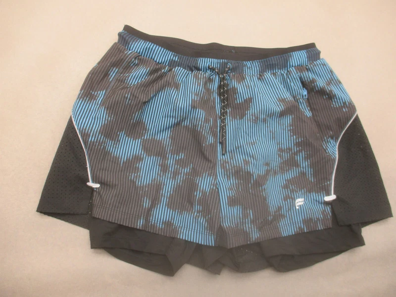fabletics drawstring stretch waist lined gym running shorts