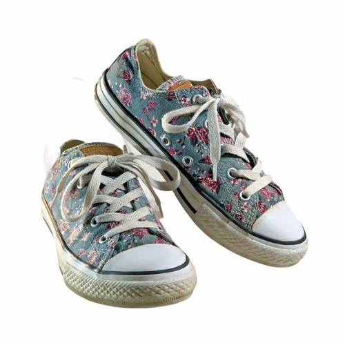 grey floral converse