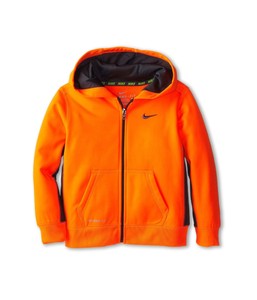 NWT Nike Orange and Black Zip-Front Therma-FIT KO Hoodie - Boys size 4, 5 | eBay