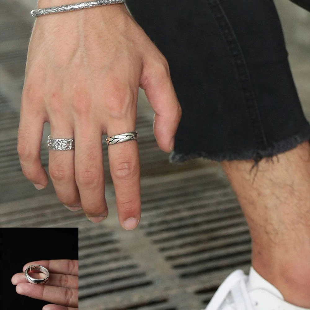 Casual sale silver rings