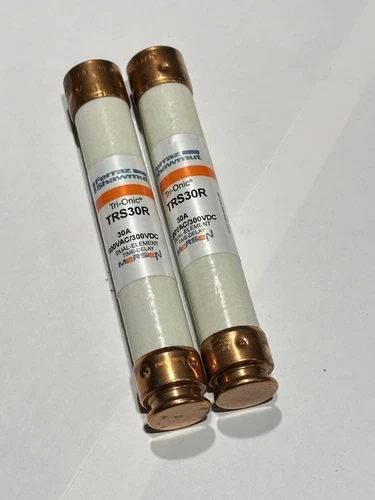 Lot of 2 Mersen TRS15R Tri-Onic Class RK Fuses 15 Amp 600v Ferraz Shawmut, New
