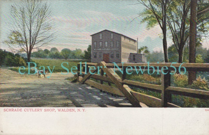 Walden NY - SCHRADE KNIFE & CUTLERY SHOP FACTORY - Postcard Orange County