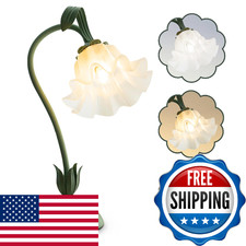 Aqdzcnf Flower Table Lampled Reading Light Bedside Vintage Flower Night Light3
