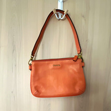 Fossil Damen Schultertasche Leder rosa Reißv...