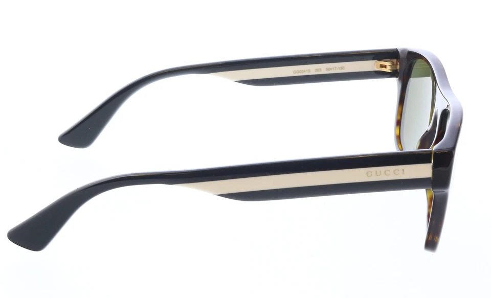 Gafas de sol cuadradas Gucci GG0341S-003 carey con acento beige Foto 4 de 4