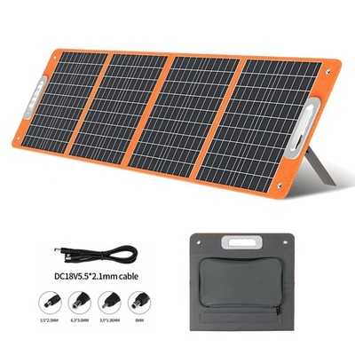 Flashfish Solarpanel 100W 18V Tragbar Faltbar Solarmodule für Batterie Camping