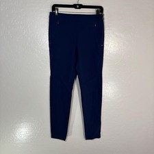 RLX Ralph Lauren Pants Womens 4 Blue Ankle Tapered Golf Stretch Zip Pockets