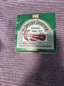 Vintage The Speedy Stitcher Sewing Awl Kit Made USA, NOS