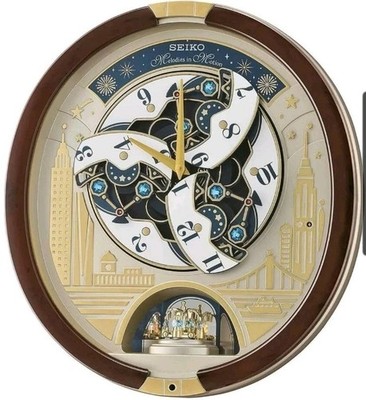 Seiko Swarovski Melody in Motion Wall Clock (QXM382BRH) for sale