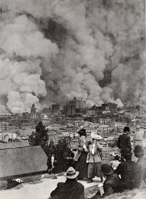 1968 Vintage Print San Francisco California Great Earthquake 1906 Candid Picture