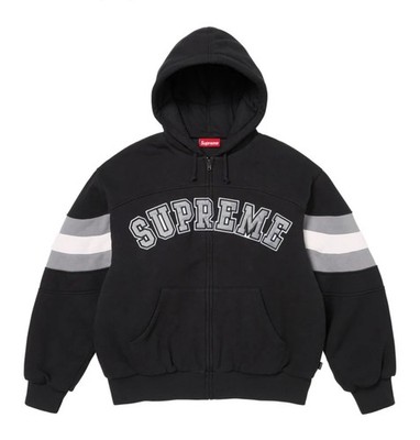 SUPREME FILLED ZIP UP SWEATSHIRT