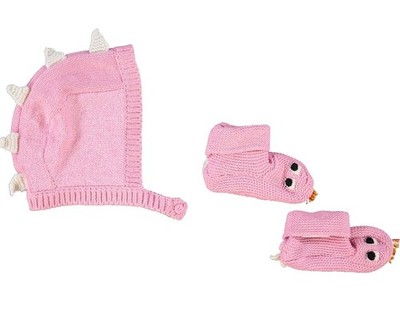 Stella McCartney Kinder Dinosaurier Hut & Stiefeletten Set Größe 9-12 Monate neu mit Etikett