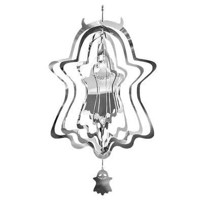 Ghost Wind Spinner, 3D Stainless Steel Hanging Spinner Wind Powered 2009