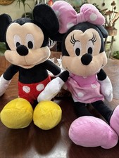 Mickey Mouse Minnie Mouse Disney Store Plush Dolls Toy 18" - Disney Collection